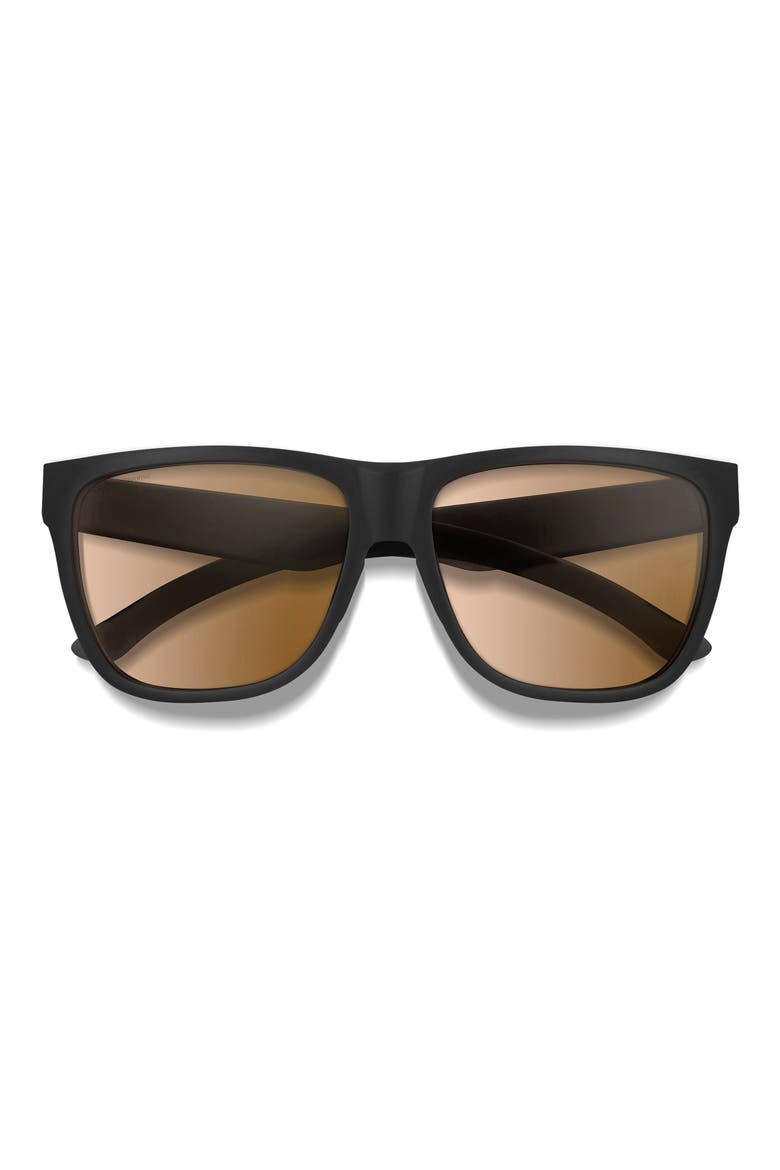 Lowdown XL 2 60mm Sunglasses, Main, color, MATTE BLACK / CHROMAPOP BROWN