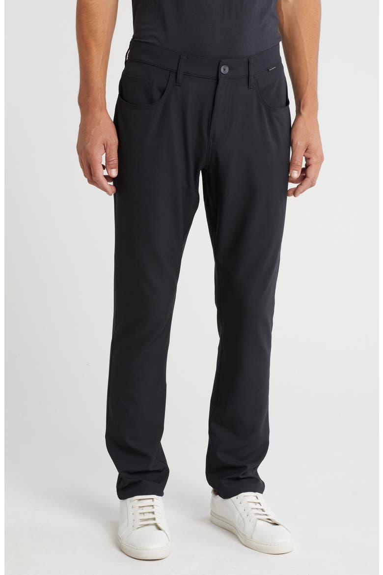 Crater Down Pants, Main, color, BLACK