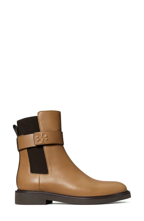 Tory Burch Double T Leather Chelsea Boot In Brown