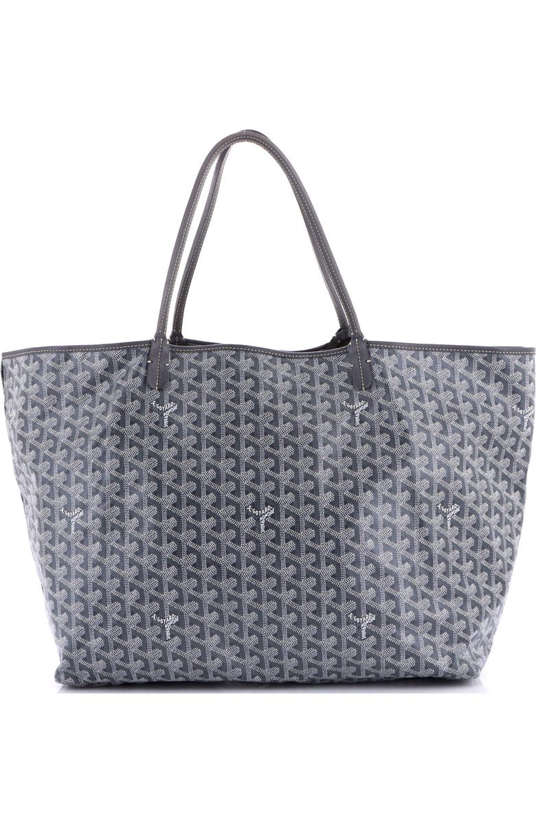Pre-Owned Goyard Saint Louis Tote Coated Canvas GM, Main, color, Gray