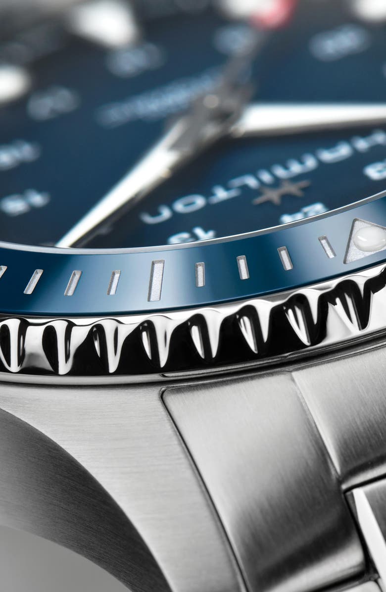 Hamilton Khaki Navy Scuba Automatic Bracelet Watch, 43mm, Alternate, color, Stainless Steel