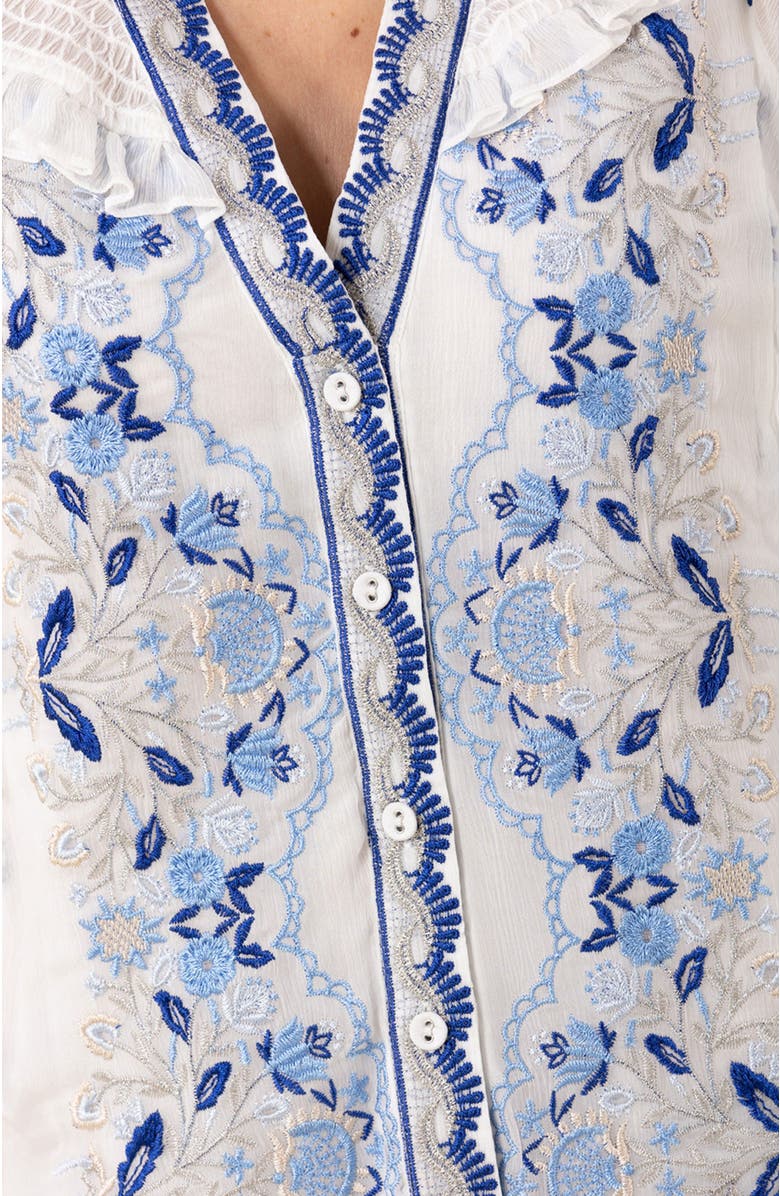 Hale Bob Aliana Embroidered Top, Alternate, color, 