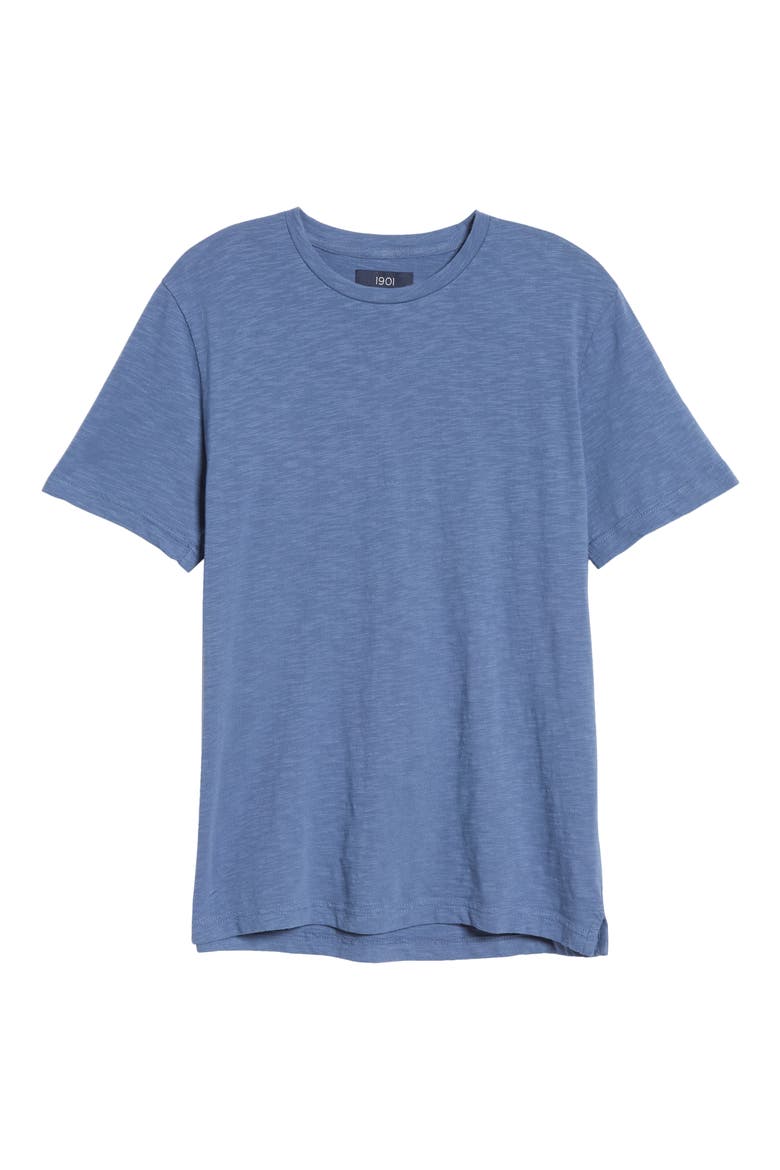 Solid Slub T-Shirt, Alternate, color, BLUE FJORD