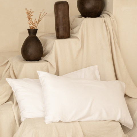 Organic Natural Sateen Pillowcase Set