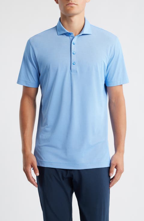 Clegg Solid Piqué Performance Golf Polo