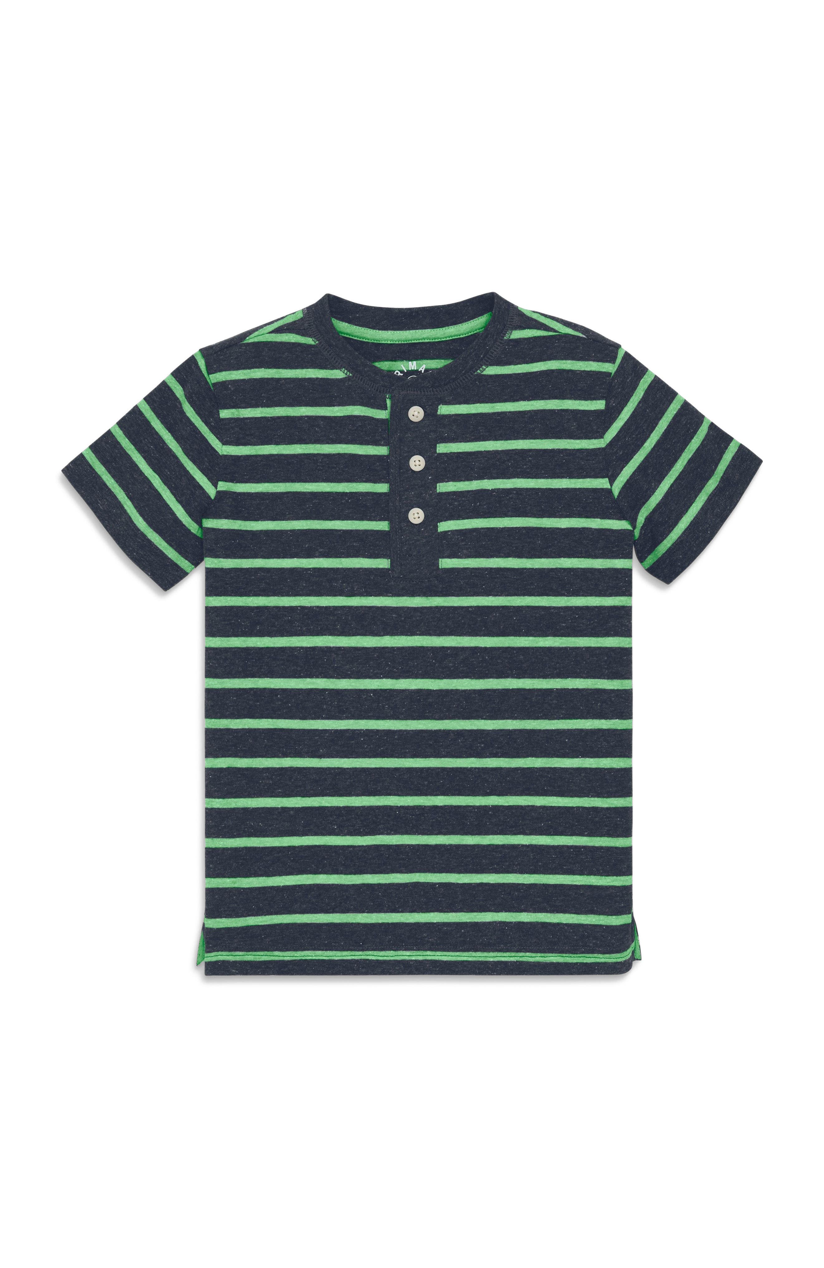 Navy Clover Stripe