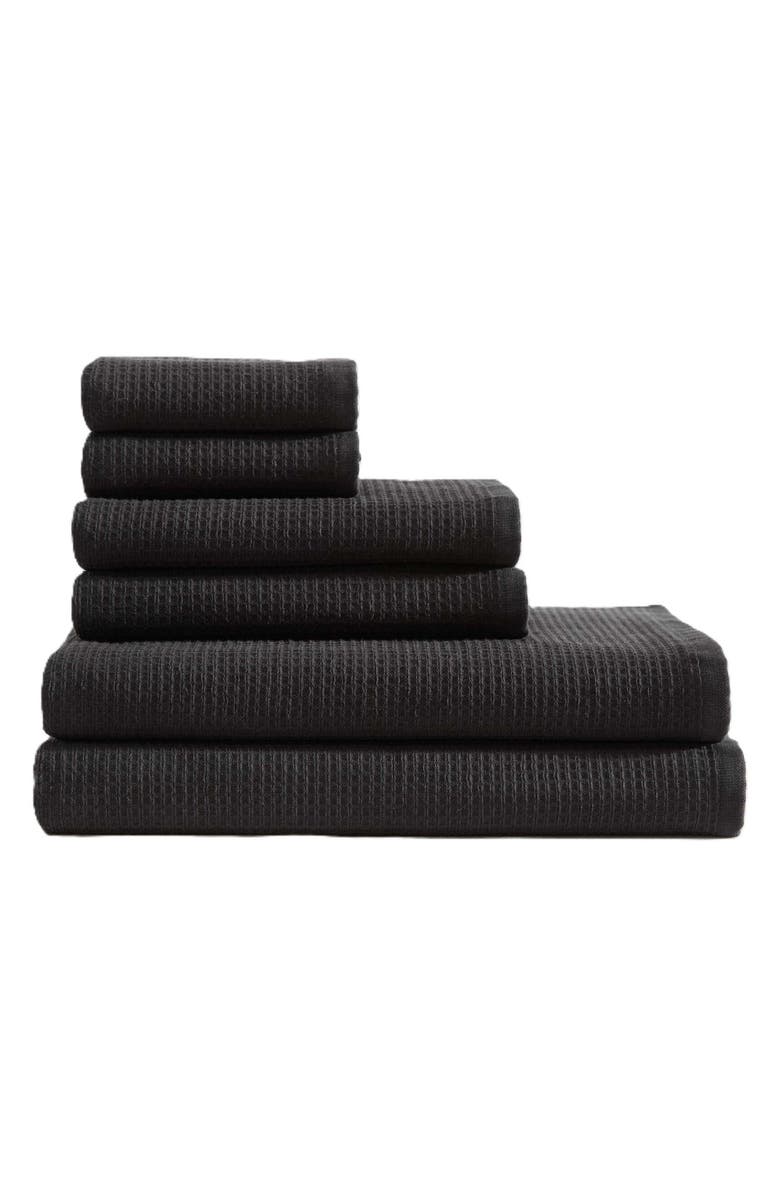 Calvin Klein Eternity 6-Piece Towel Set, Main, color, Black