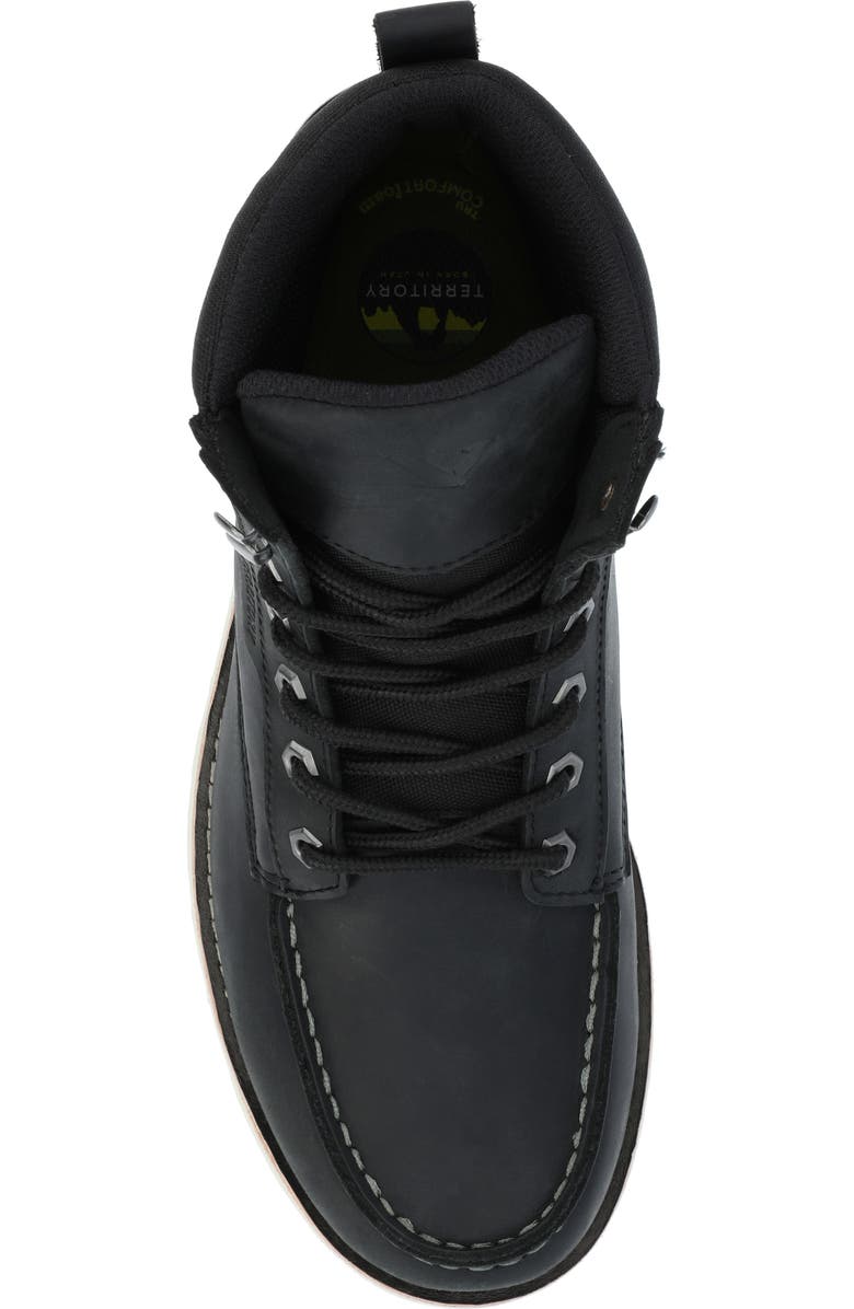 TERRITORY BOOTS Venture Water Resistant Moc Toe Leather Boot, Alternate, color,