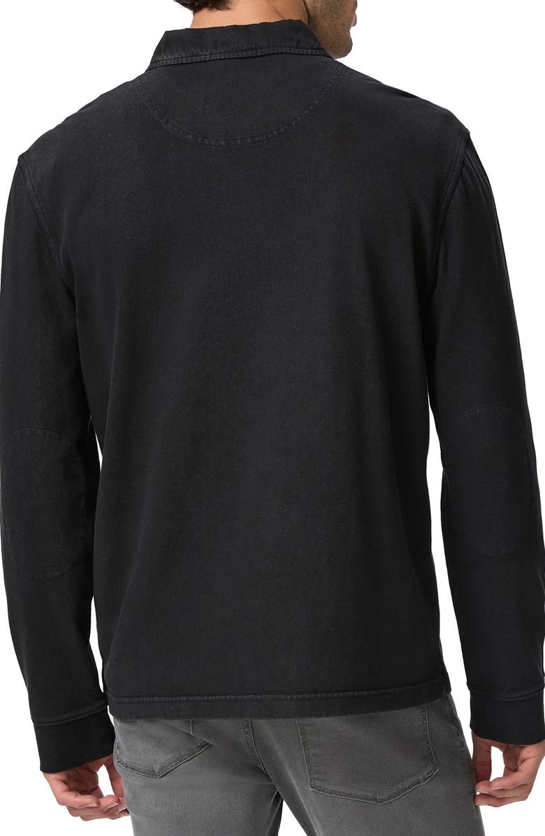 PAIGE Colter Rugby Jersey, Alternate, color, Vintage Black