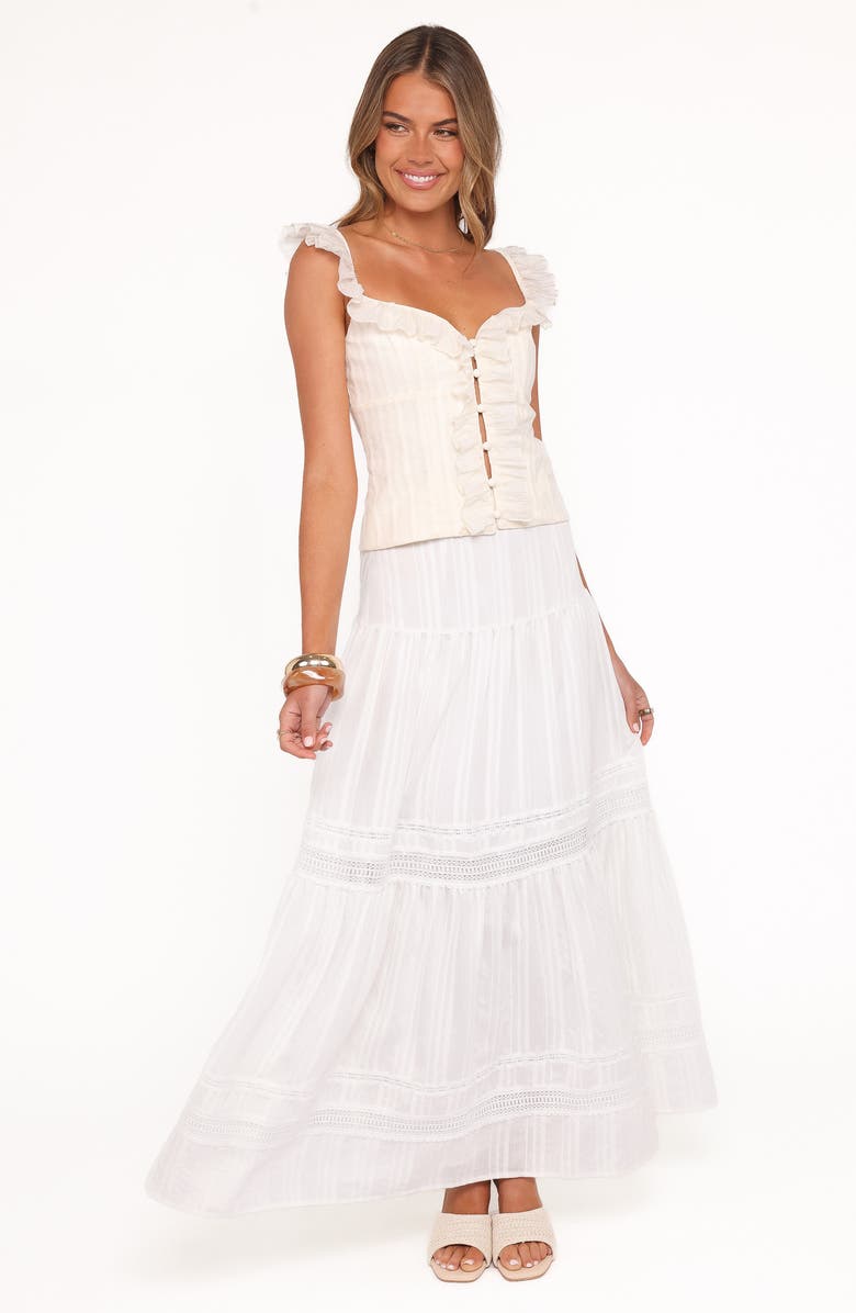 Petal & Pup Eulalie Corset Top, Alternate, color, Cream