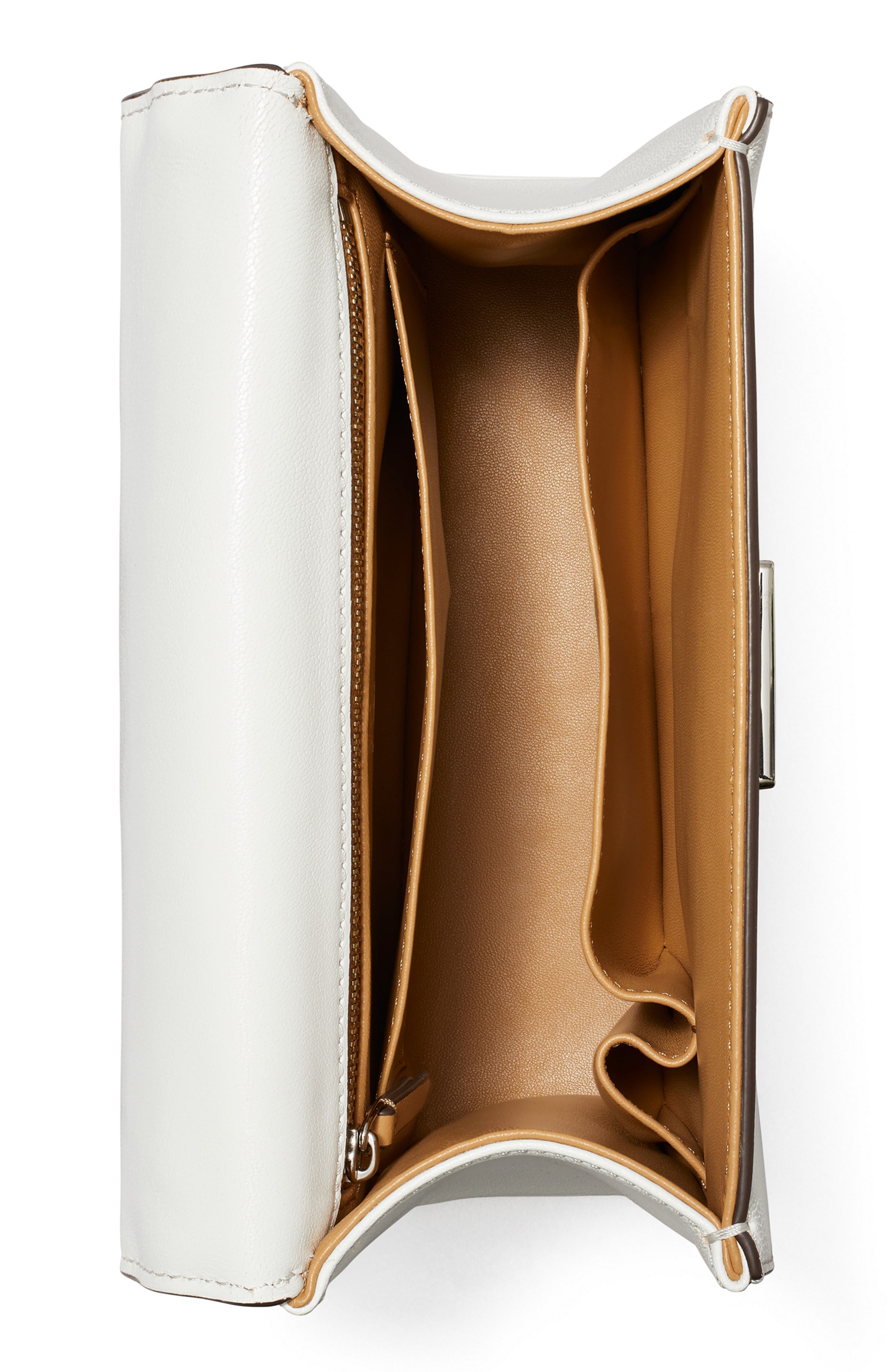 Tory Burch Small Deville Leather Top Handle Bag, Alternate, color, 