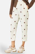 Yumi Spot Print Cotton Canvas Chinos