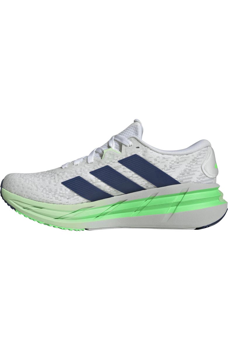 adidas Gender Inclusive Adistar 4 Running Shoe, Alternate, color, White/ Tech Indigo/ Lime Burst