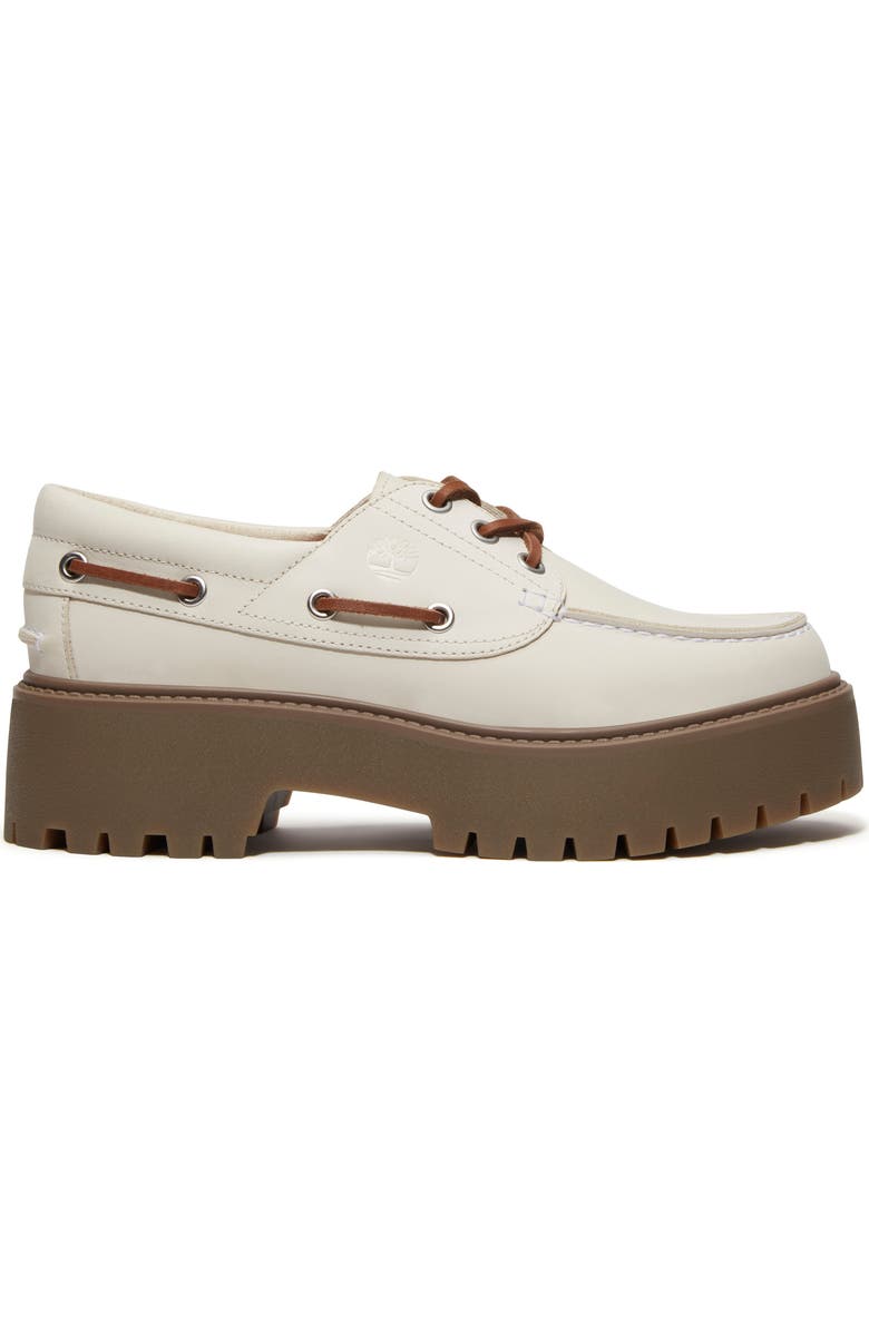 Timberland Stone Street Platform Boat Shoe, Alternate, color, Natural Nubuck