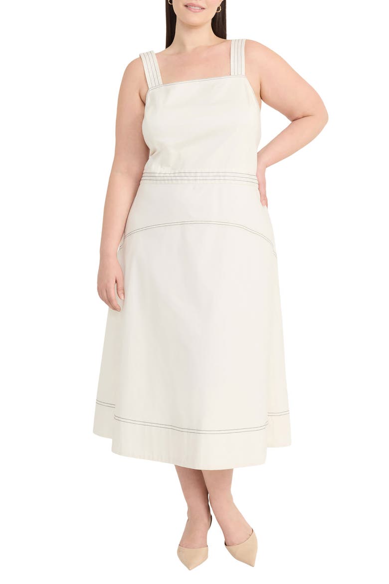 Midi Tank Dress, Main, color, SUGAR IVORY