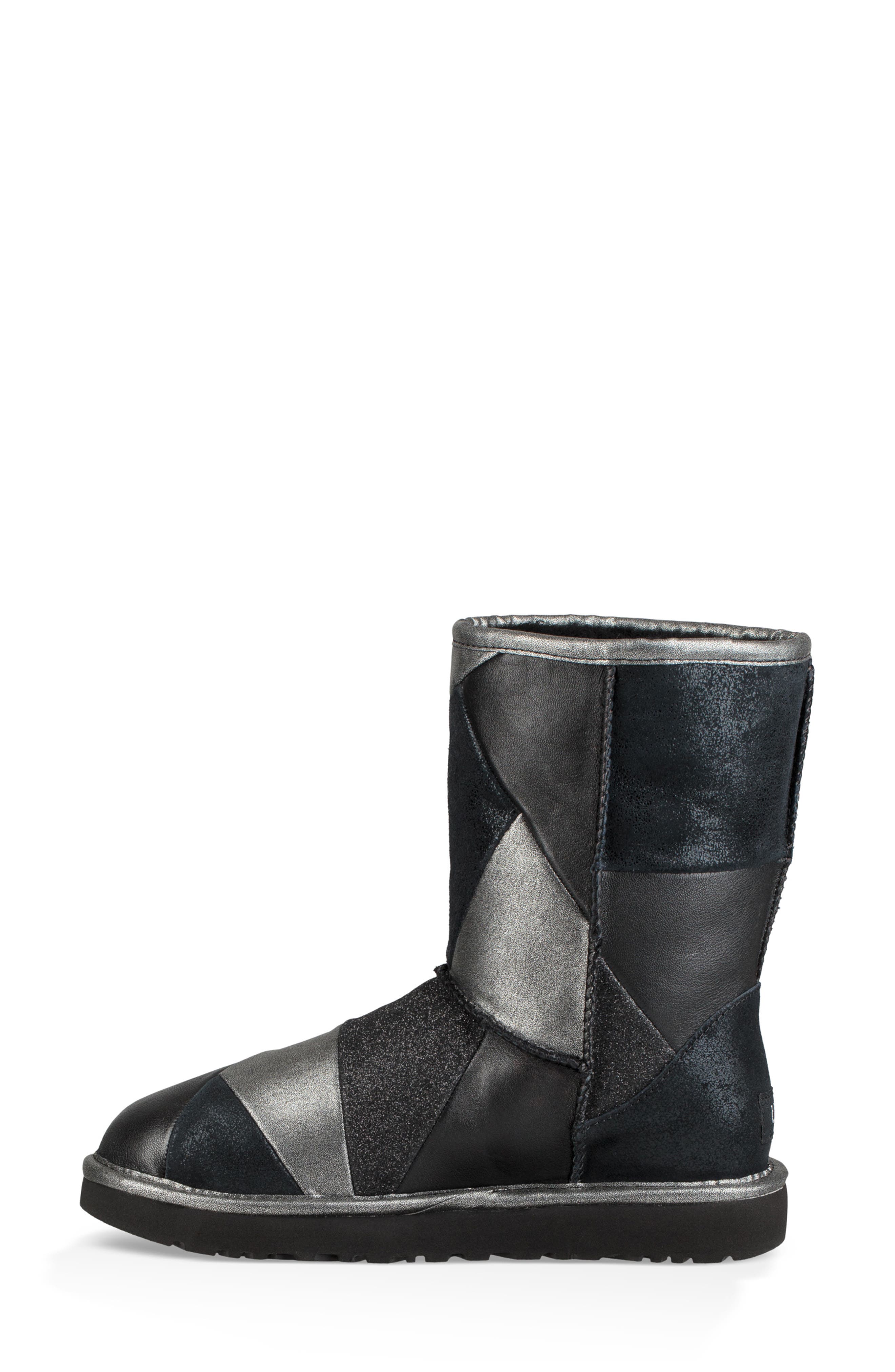 UGG<sup>®</sup> Classic Glitter Patchwork Bootie, Alternate, color, 