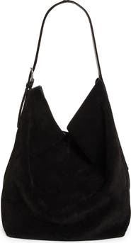 TOTEME Belt Strap Suede Hobo Bag