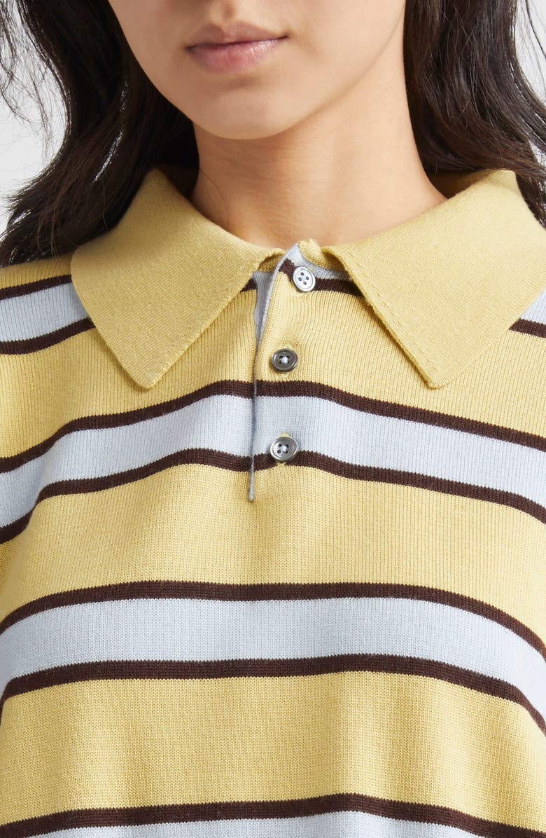 ZANKOV Ryan Stripe Merino Wool Polo Sweater, Alternate, color,