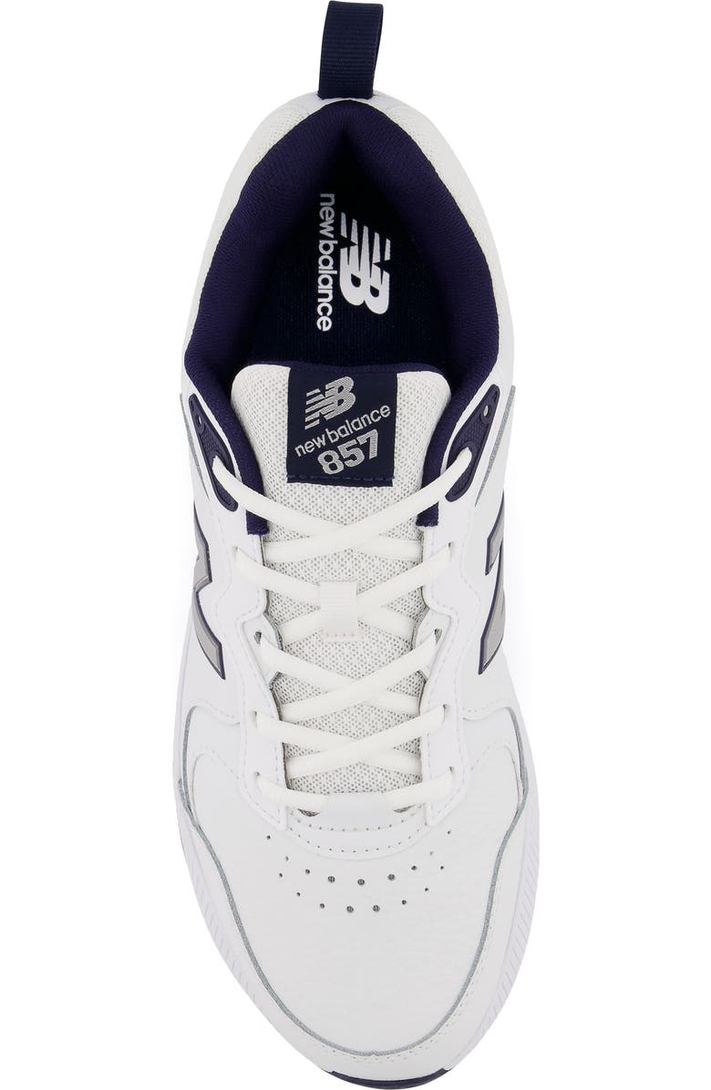 New Balance MX 857 v3 Training Shoe, Alternate, color, White/ Navy
