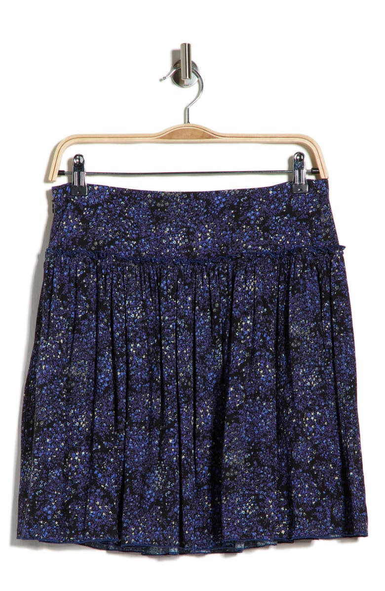 Longchamp Print Skirt, Alternate, color, Blue