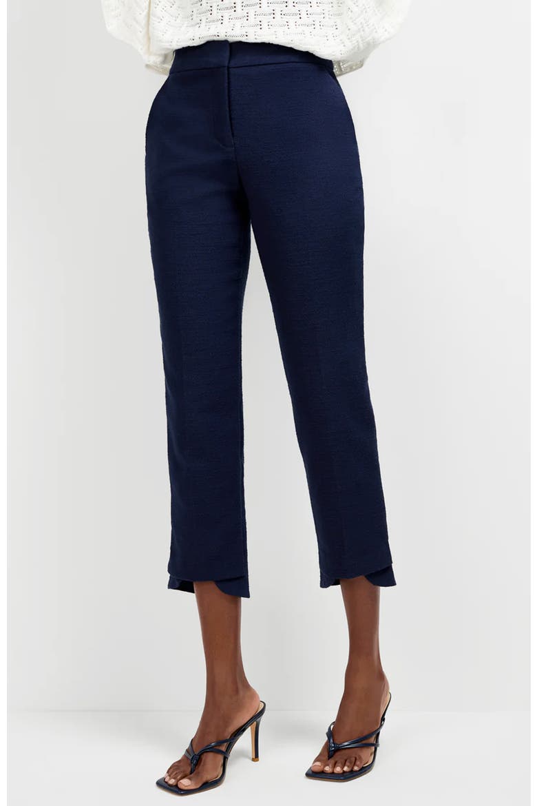 Ore Button-Hem Cropped Pant, Alternate, color, Indigo