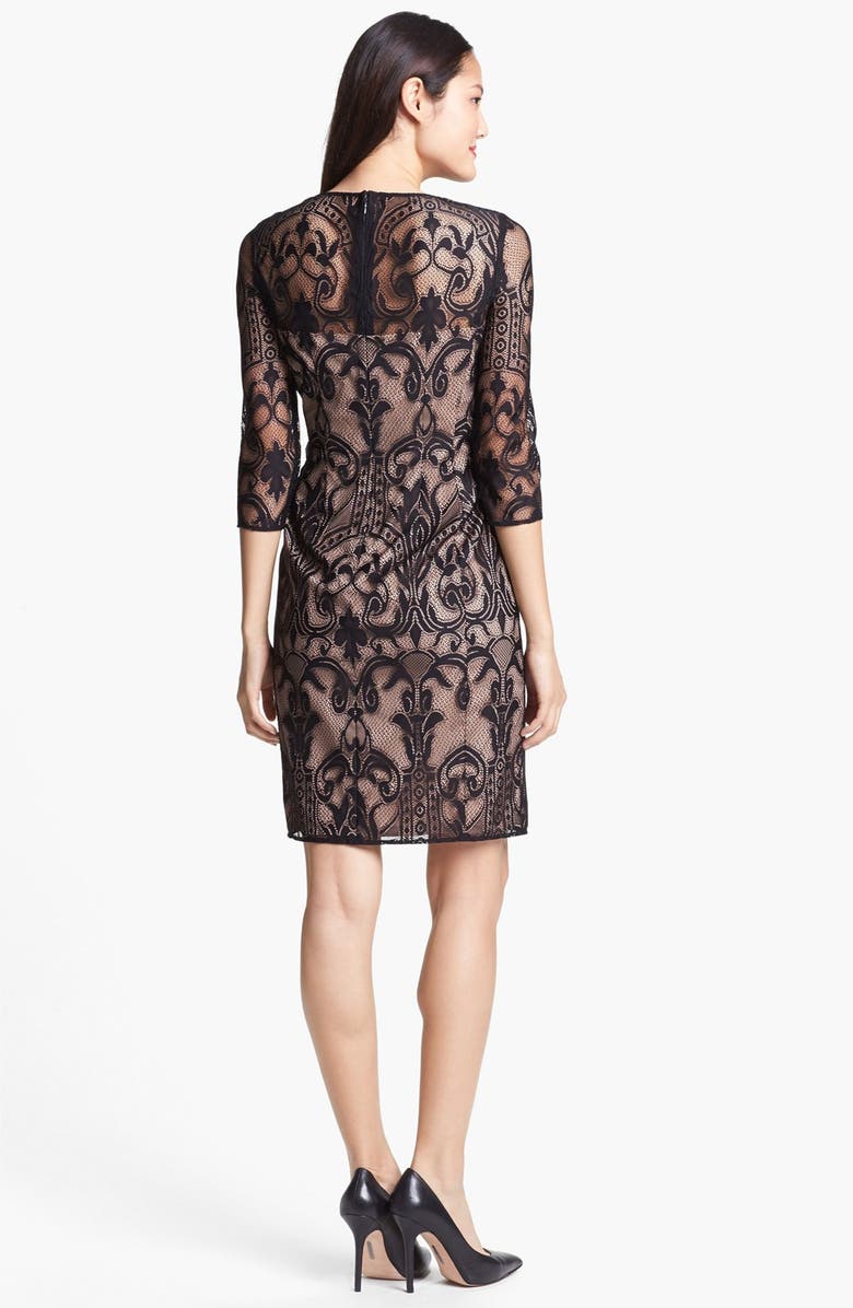Adrianna Papell Lace Sheath Dress, Alternate, color, 