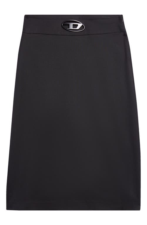Diesel ® Metallic Oval D Cutout A-line Skirt
