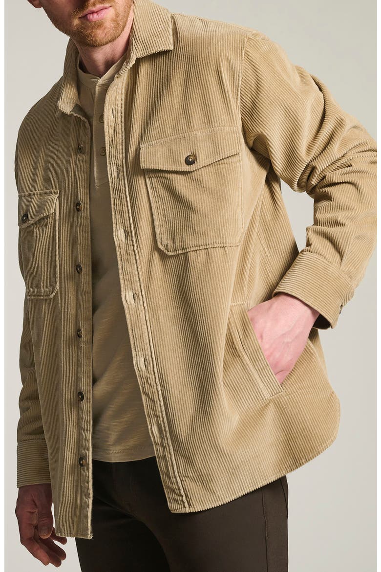 Corduroy Overshirt, Alternate, color, ALUMINUM