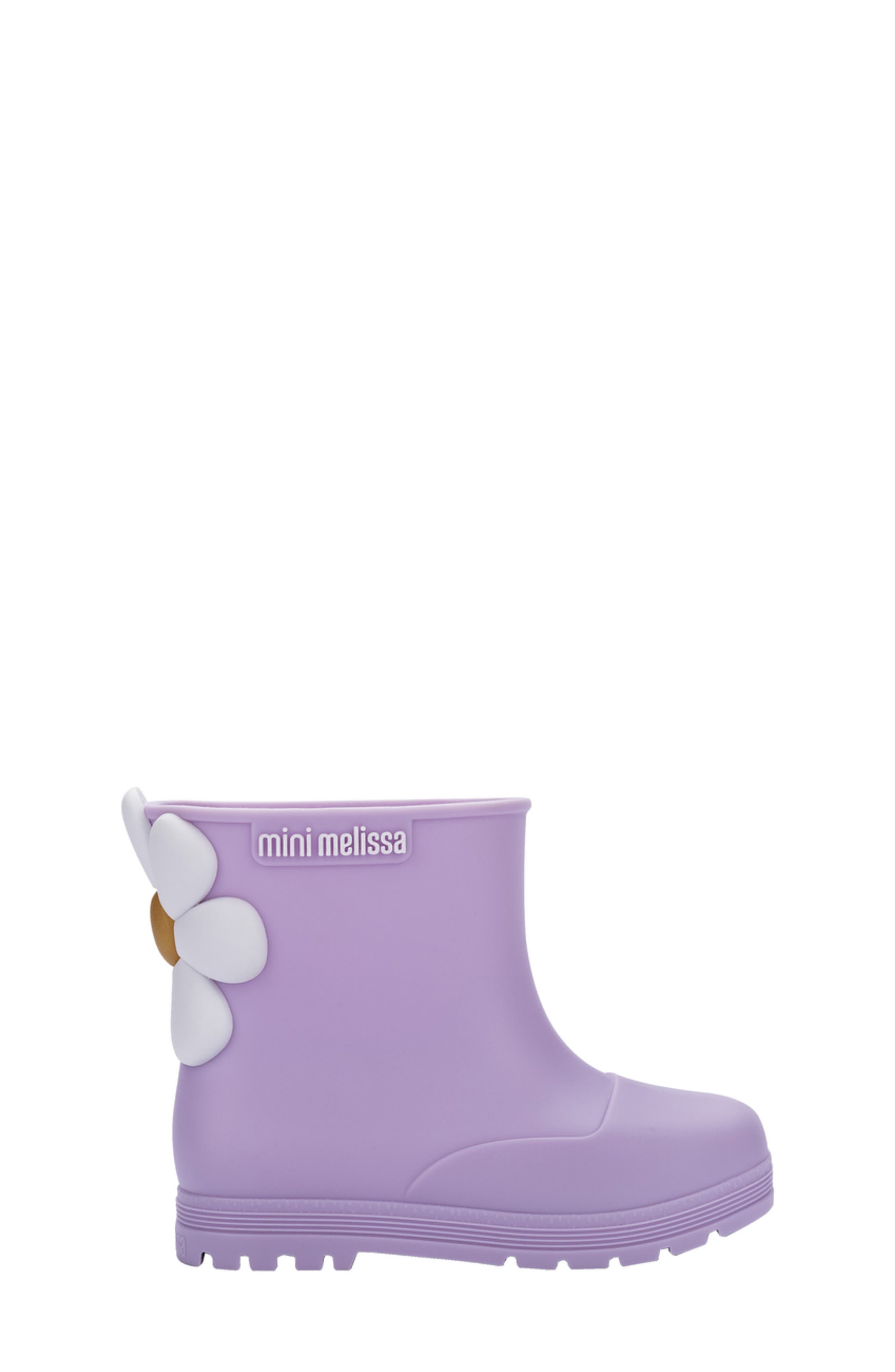 Kids' Welly Bloomy Waterproof Rain Boot, Alternate, color, LILAC/ WHITE