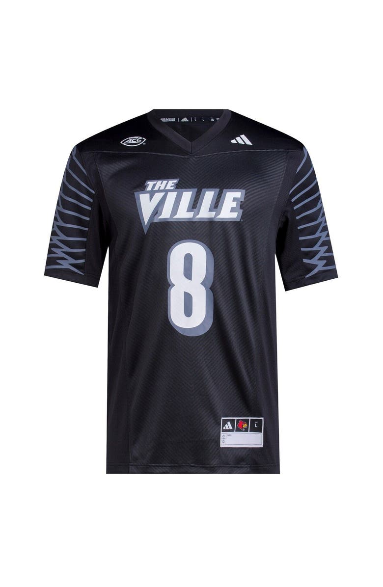adidas Men's adidas #1 Black Louisville Cardinals 2023 Premier Jersey, Alternate, color, Black