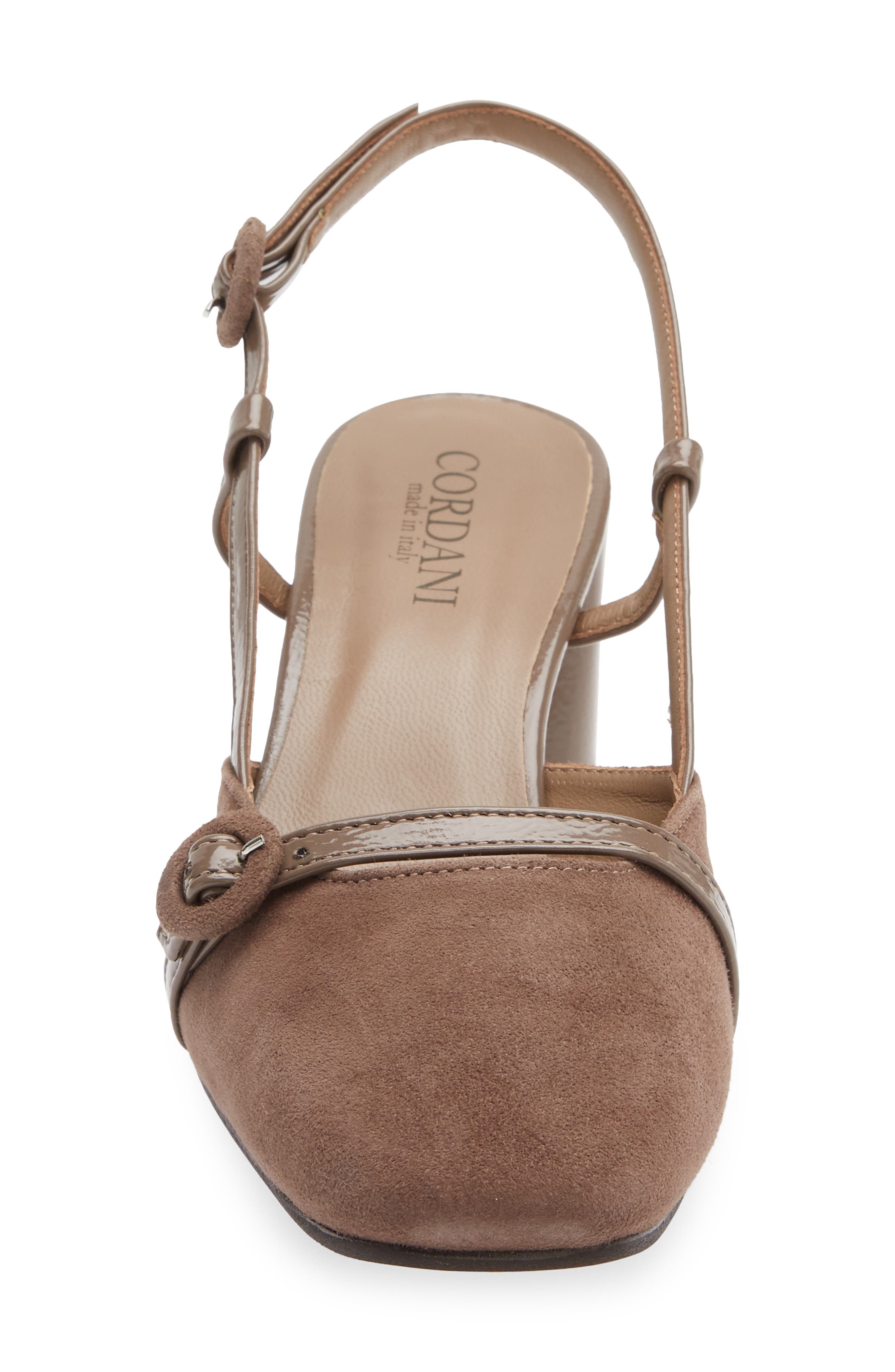 Gala Slingback Pump, Alternate, color, SUEDE/ PATENT TALPA