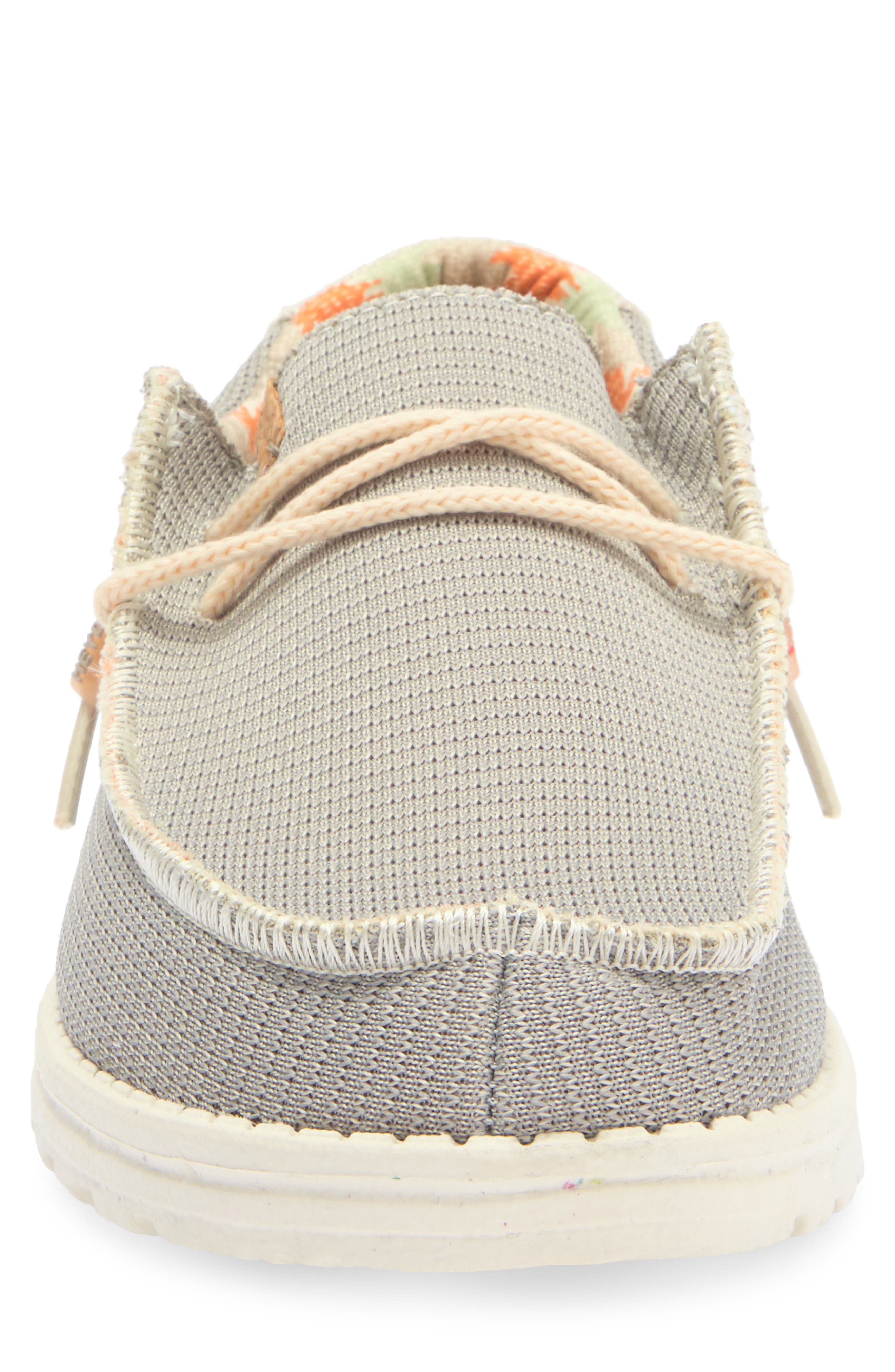 Hey Dude Wally Moc Toe Slip-On Shoe, Alternate, color, Cobblestone