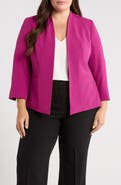 KASPER Open Front Stretch Crepe Blazer