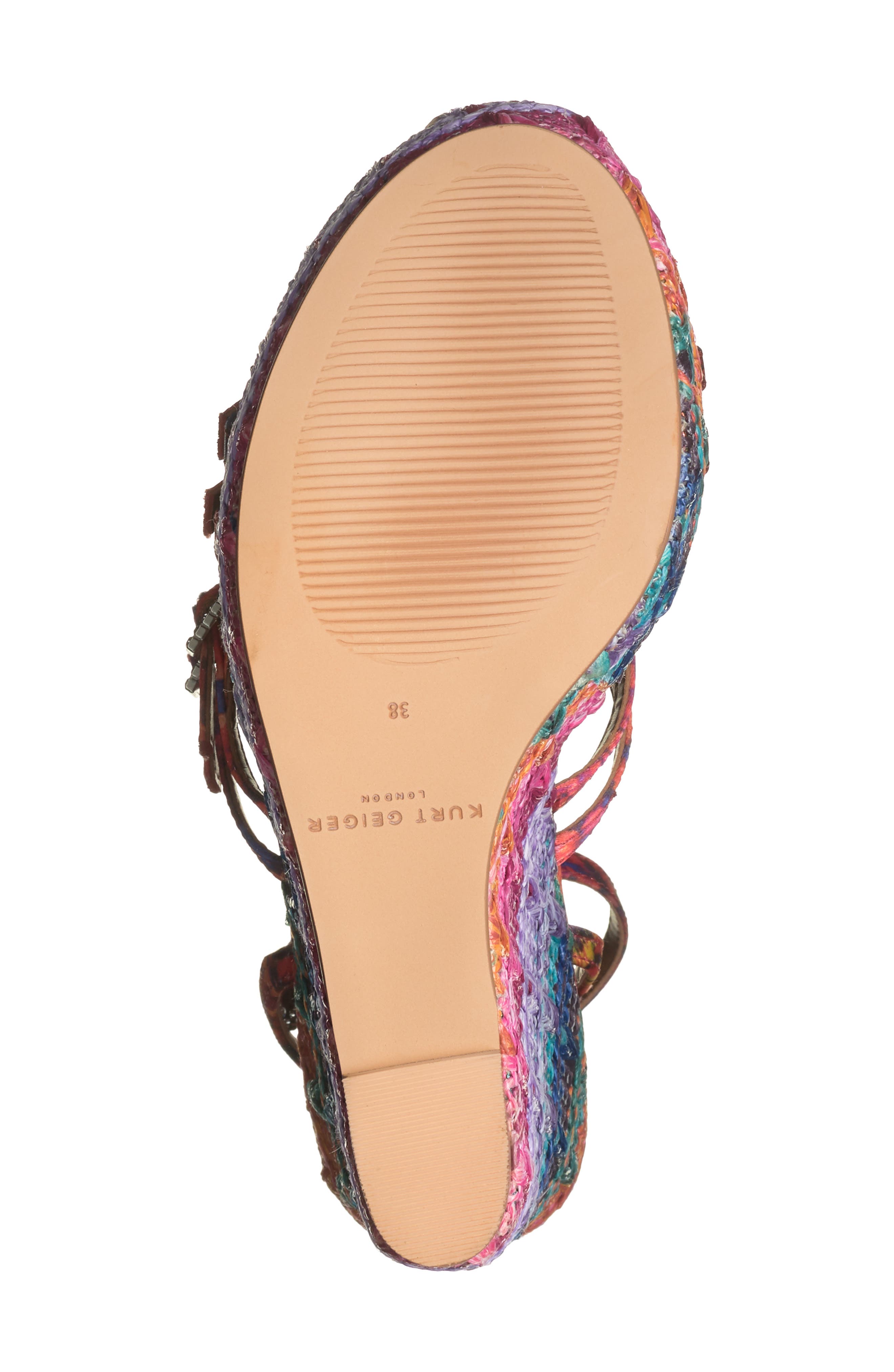Kurt Geiger London Pierra Espadrille Wedge Sandal, Alternate, color, 