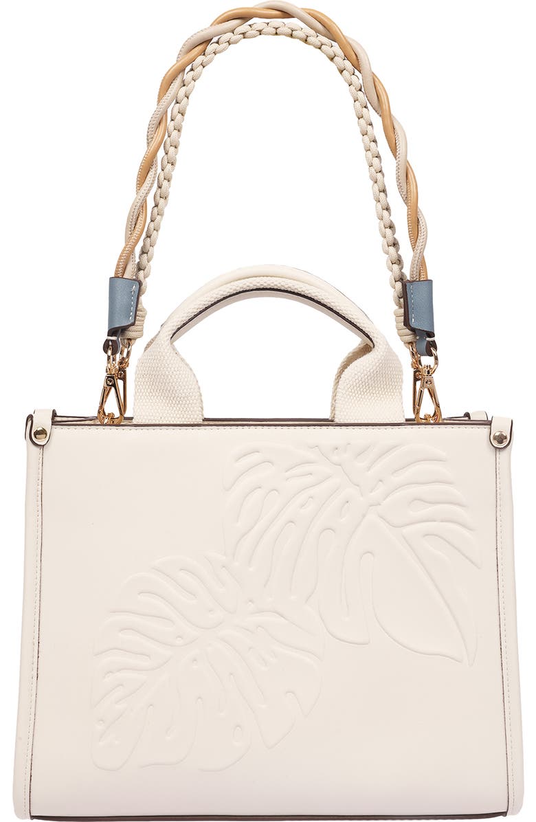 Tommy Bahama Darcy Leaf Medium Tote Bag, Alternate, color, Ivory