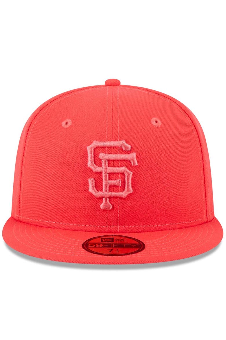 Men's New Era Red San Francisco Giants 2023 Spring Color Basic 59FIFTY Fitted Hat, Alternate, color, Red