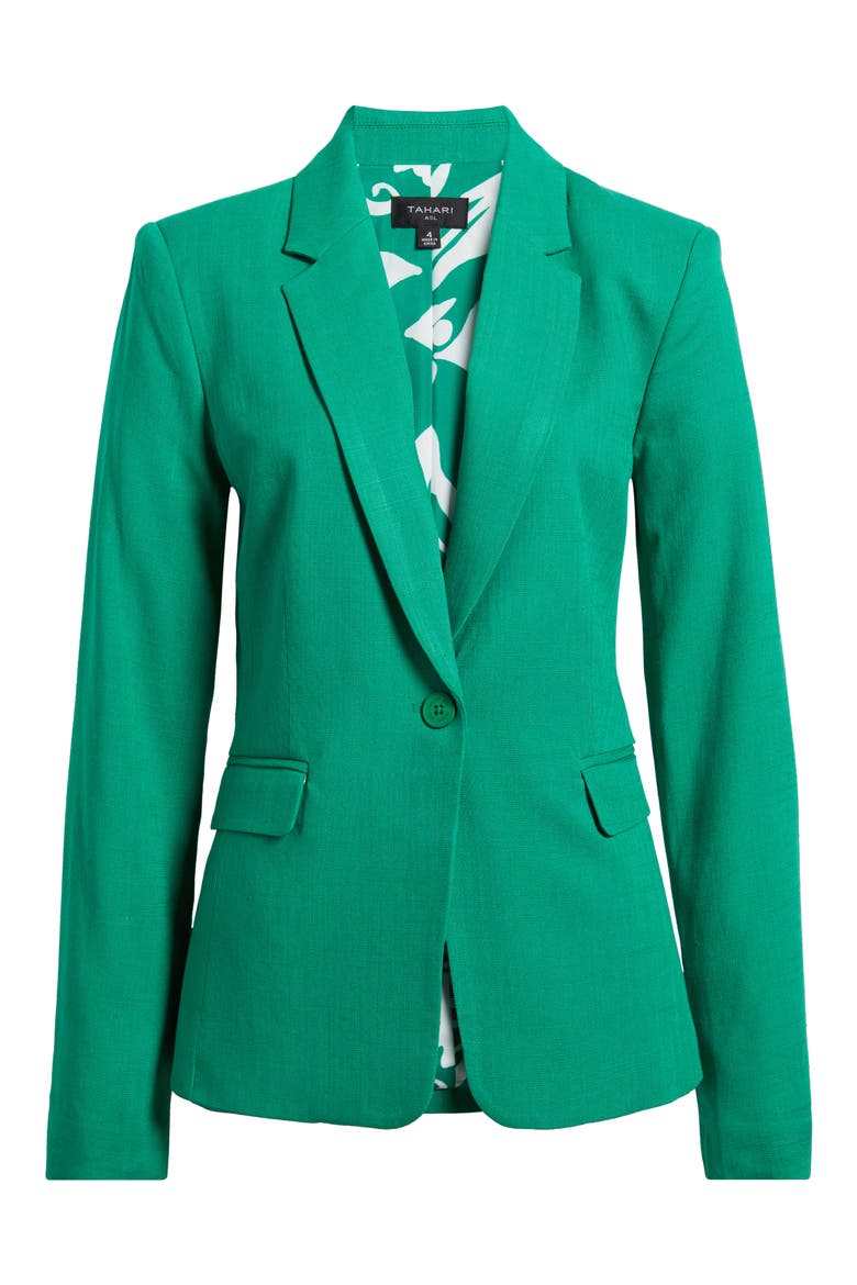 One-Button Blazer, Alternate, color, CLOVER