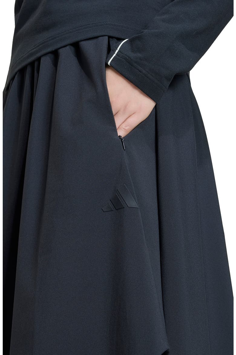 Performance Midi Skirt, Alternate, color, BLACK