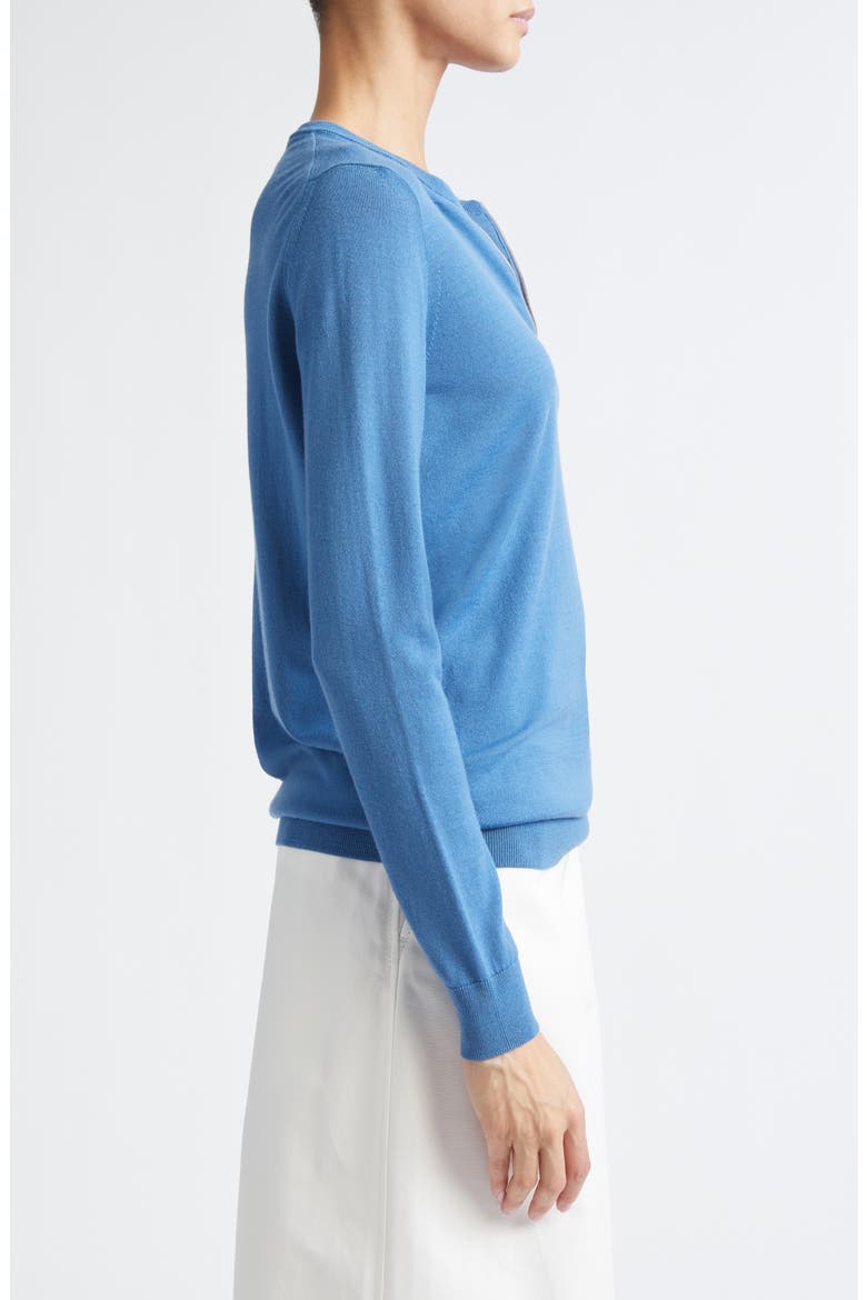 Mallory Half Zip Sweater, Alternate, color, CERULEAN