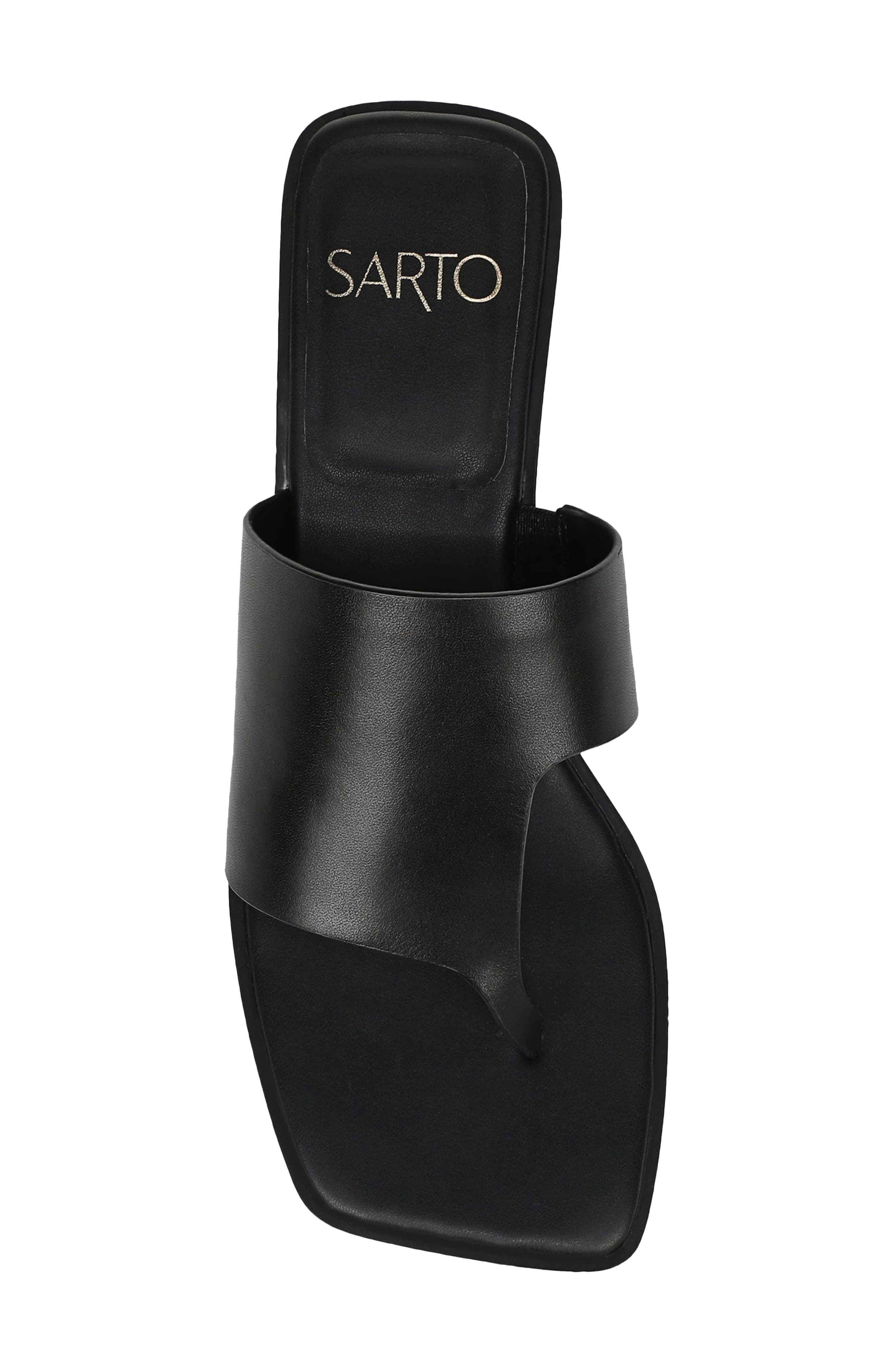SARTO by Franco Sarto Jimena Block Heel Sandal, Alternate, color, Black
