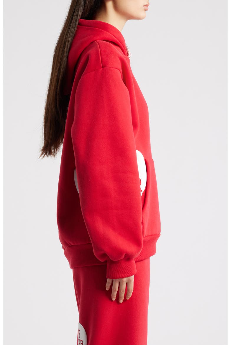 Scarlett Heartfelt Graphic Hoodie, Alternate, color, DEEP RED