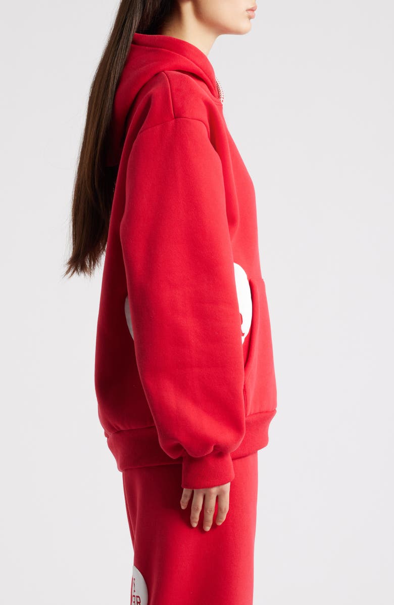 HAPPY CAMP3R Scarlett Heartfelt Graphic Hoodie, Alternate, color, Deep Red