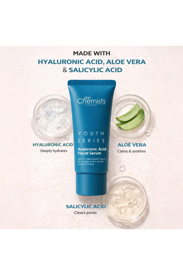 Anti-Aging Hyaluronic Acid Advanced Facial Serum 30ml for Dryness, Fine Lines & Wrinkles, Alternate, color, White