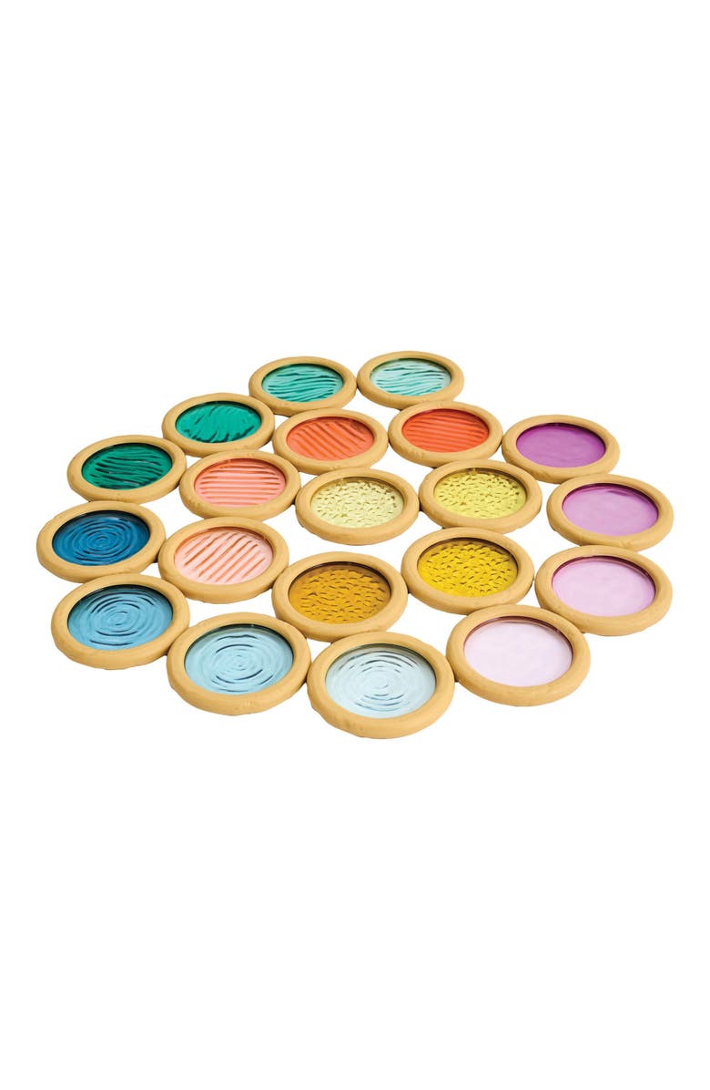 Kaplan Early Learning Company Light and Color Textured Discs, Alternate, color, Multicolored