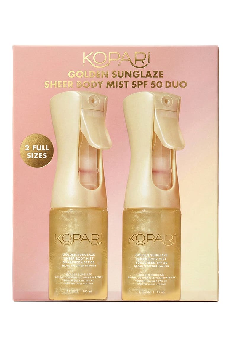 Golden Sunglaze Sheer Body Mist SPF 50 Duo $78 Value, Alternate, color, NO COLOR