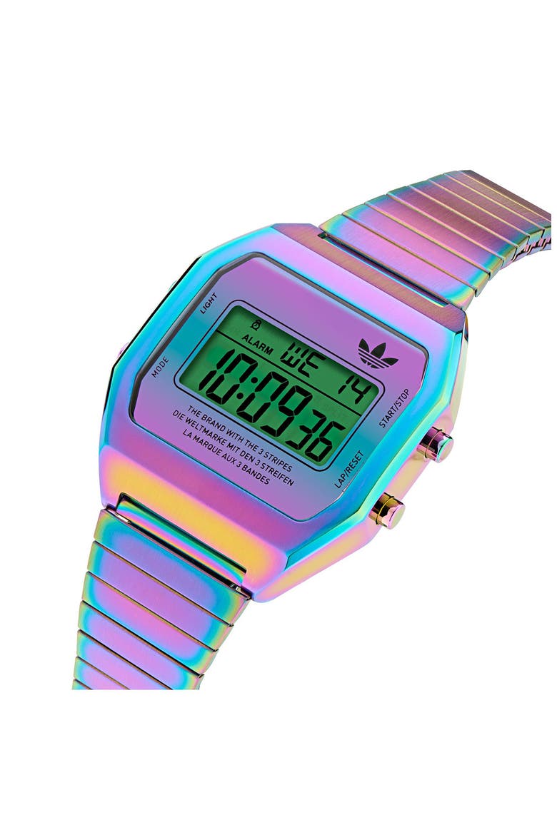 AO Street Iridescent Digital Silicone Strap Watch, Alternate, color, OTHER