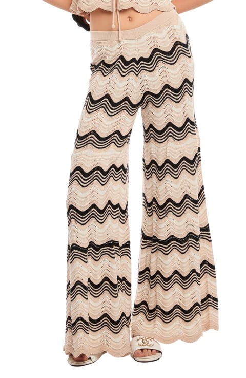 Kari Open Stitch Wide Leg Cover-Up Pants