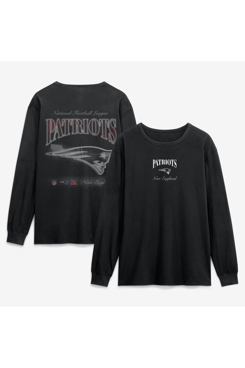 Men's Fanatics Black New England Patriots Midnight Falls Long Sleeve T-Shirt, Main, color, Black