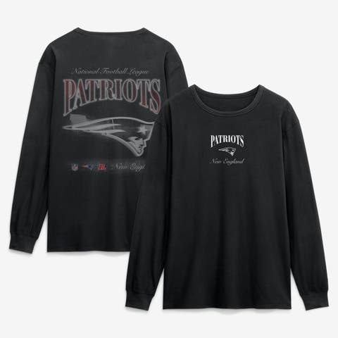 Men's Fanatics Black New England Patriots Midnight Falls Long Sleeve T-Shirt