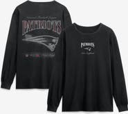 FANATICS Men's Fanatics Black New England Patriots Midnight Falls Long Sleeve T-Shirt